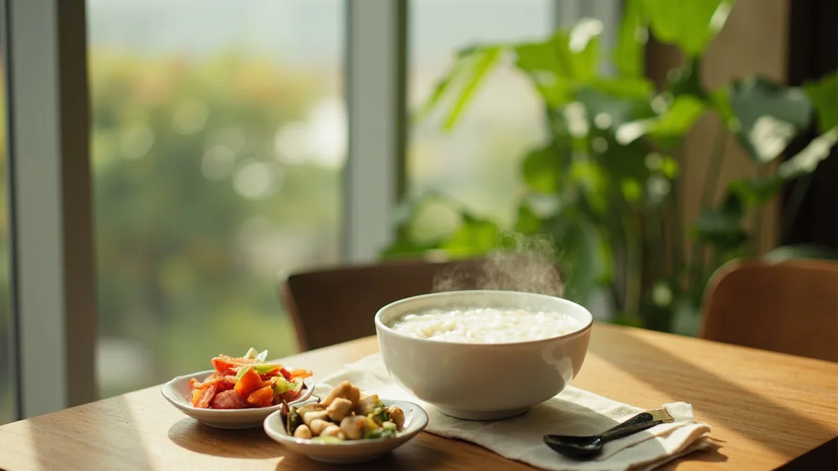 Congee (rice porridge): 粥