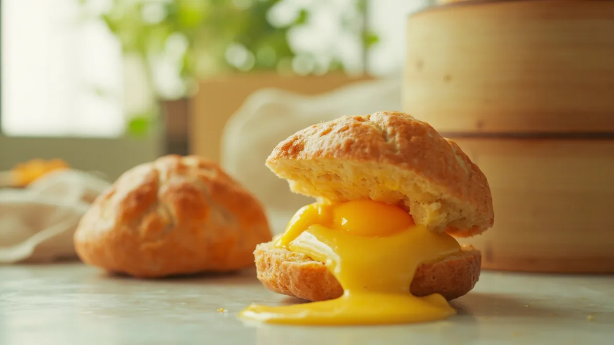 Molten custard buns: 流沙包