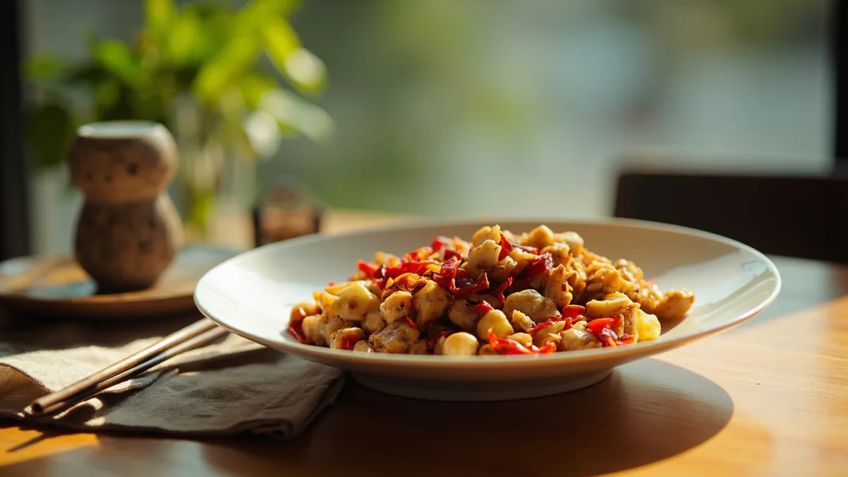 Kung Pao chicken: 宫保鸡丁