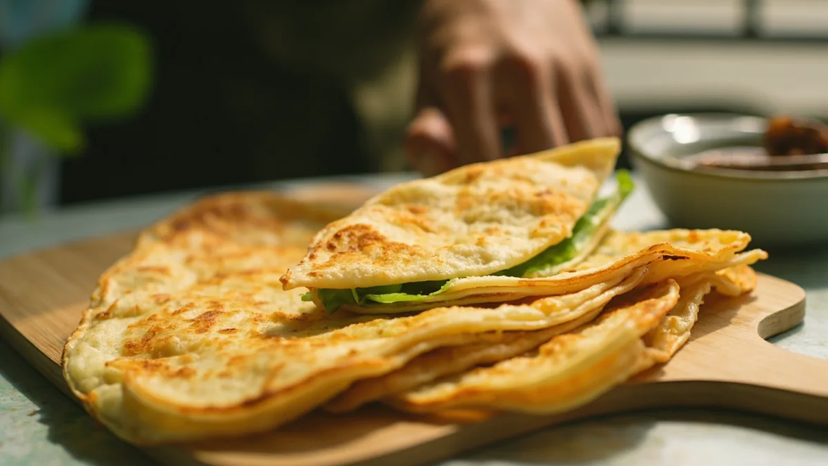 Scallion pancake: 葱油饼