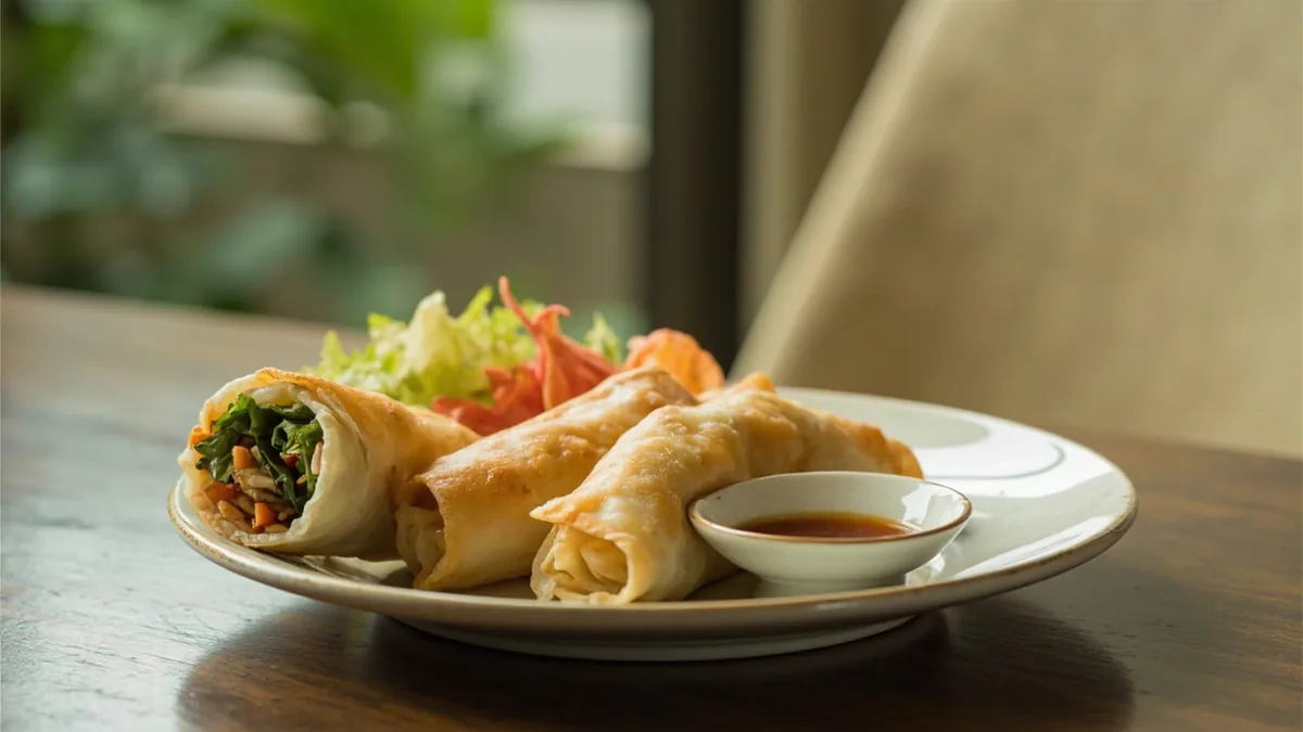 Spring rolls: 春卷