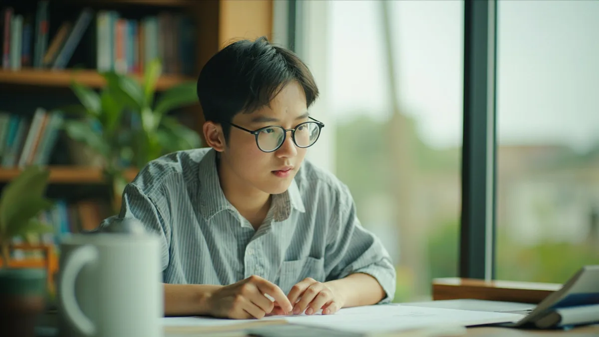 A student quickly grasps a complex concept from a single example, illustrating “inferring from one example” in Chinese: 举一反三 (jǔ yī fǎn sān)