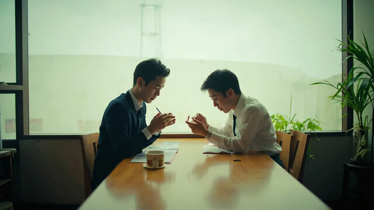Two colleagues collaborate, each contributing their unique skills, illustrating “leveraging strengths and weaknesses” in Chinese: 取长补短 (qǔ cháng bǔ duǎn)