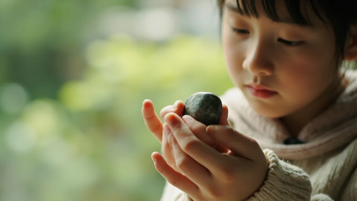 A person's hands meticulously examining a plain, unadorned object, illustrating “seeking truth from facts” in Chinese: 实事求是 (shí shì qiú shì)