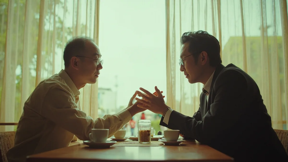 A person extends a hand in a friendly greeting gesture, illustrating “brandon” in Chinese: 布兰登 (Bùlándēng)