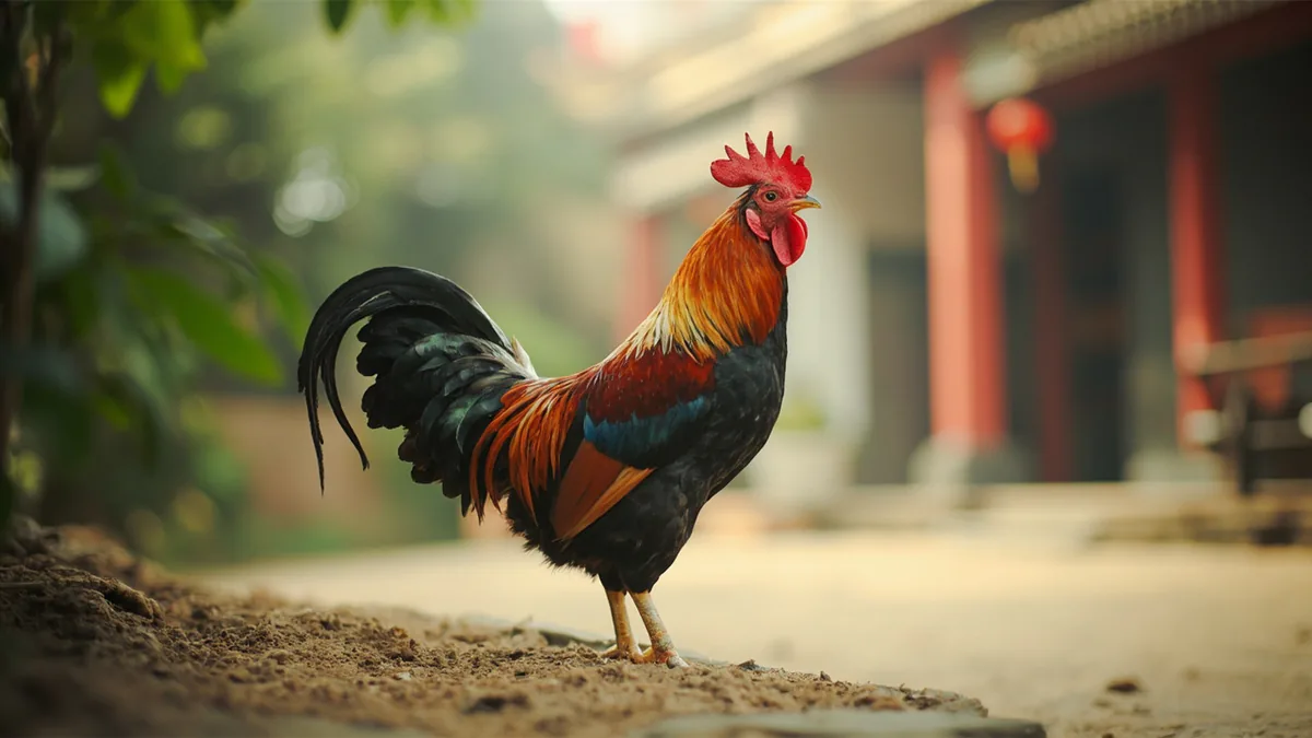 Rooster: 鸡 (jī)
