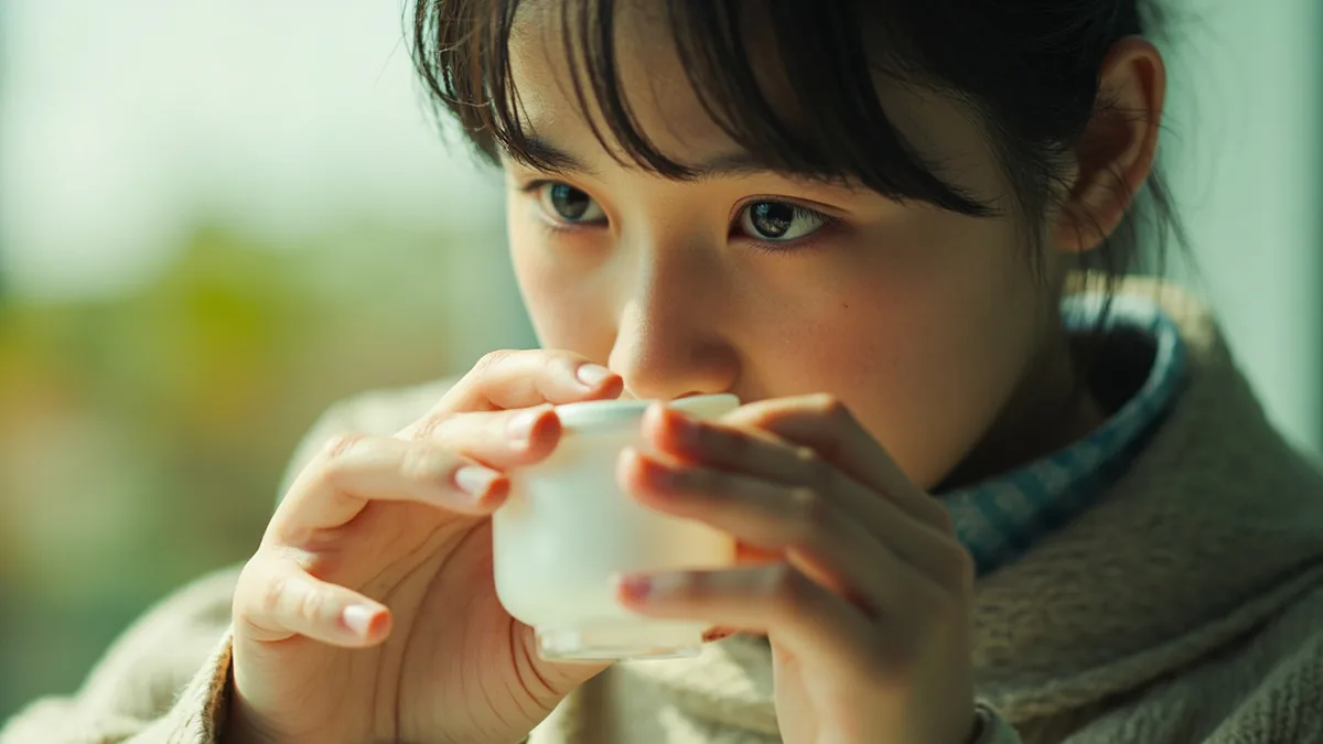 A person's hands delicately turning an object, a focused gaze, illustrating “the expiry date is here” in Chinese: 保质期在这里 (bǎozhìqī zài zhèlǐ)