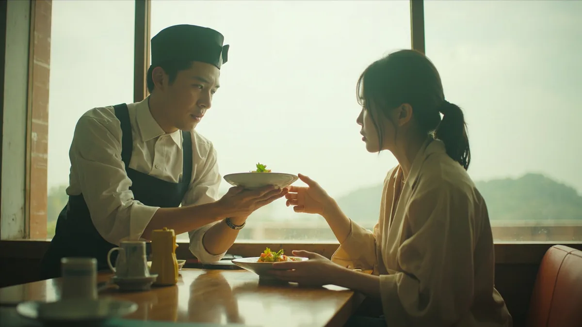 A customer politely indicates a dish is not what they requested, illustrating “this isn't what I ordered” in Chinese: 这不是我点的 (zhè bú shì wǒ diǎn de)