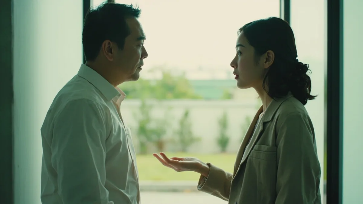 A person asks a stranger who they are with a curious expression, illustrating “who are you” in Chinese: 你是谁 (nǐ shì shéi)
